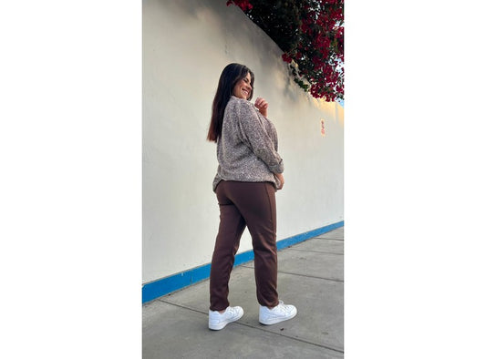 Pantalón peluche Marrón