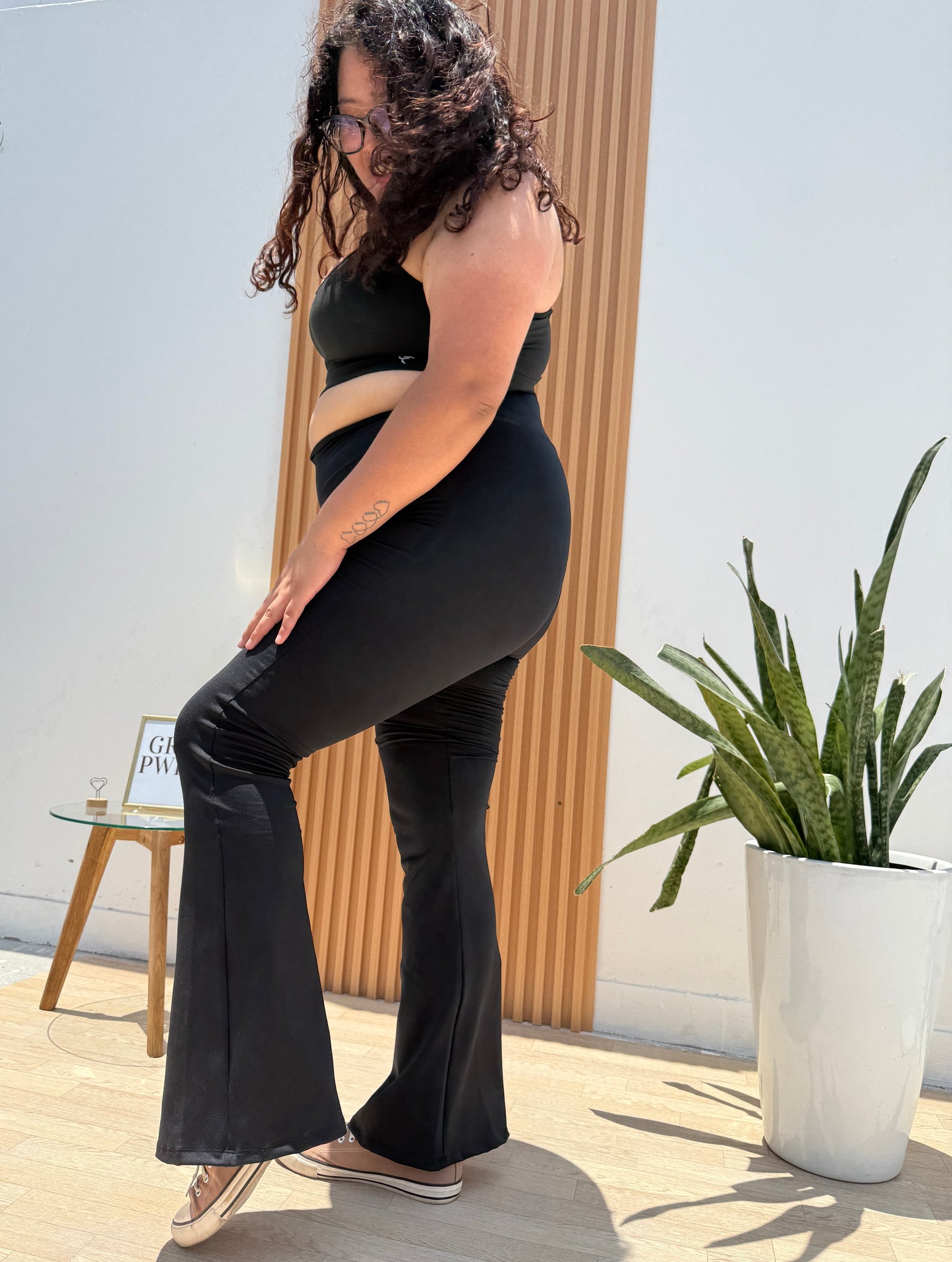 Flared pant Negro