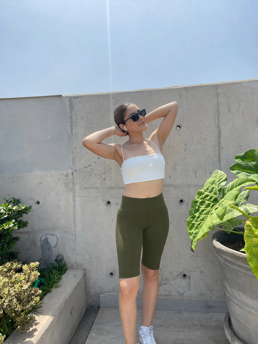 Biker short Verde oliva