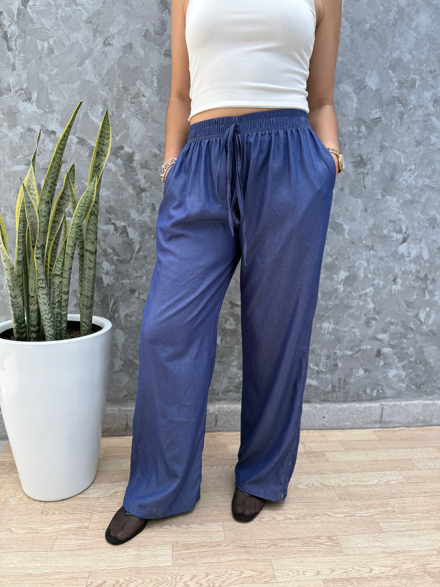 Palazzo Denim Azul Intermedio