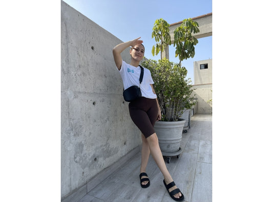 Biker Short Marrón