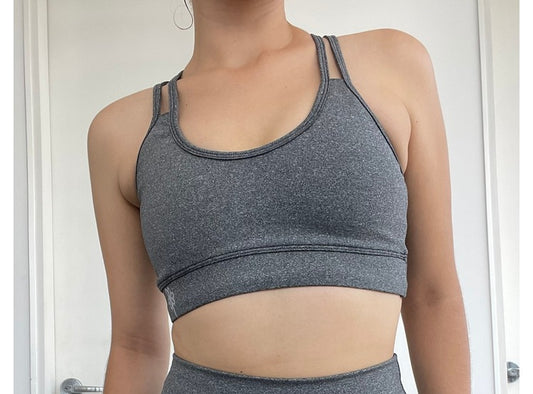 Top Deportivo Gris Jaspeado