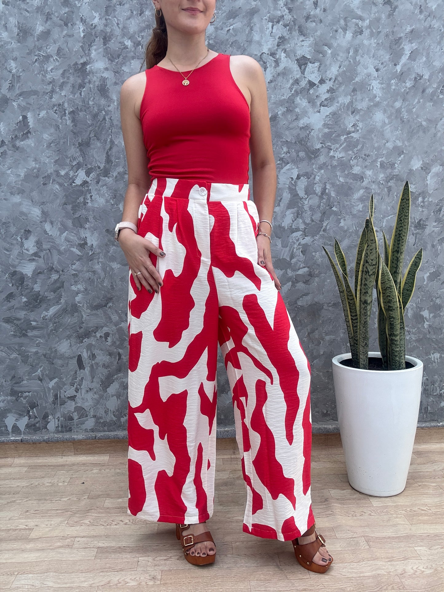 Palazzo Prints Cherry