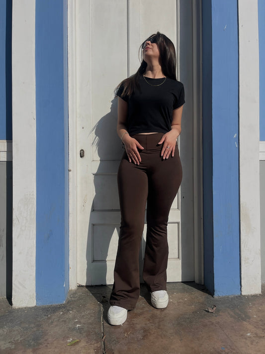 Flared pant Chocolate