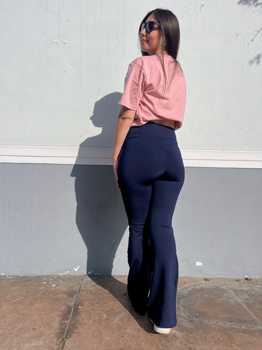 Flared pant Azul marino