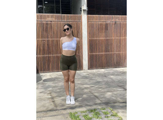 Short Scrunch Verde Olivo