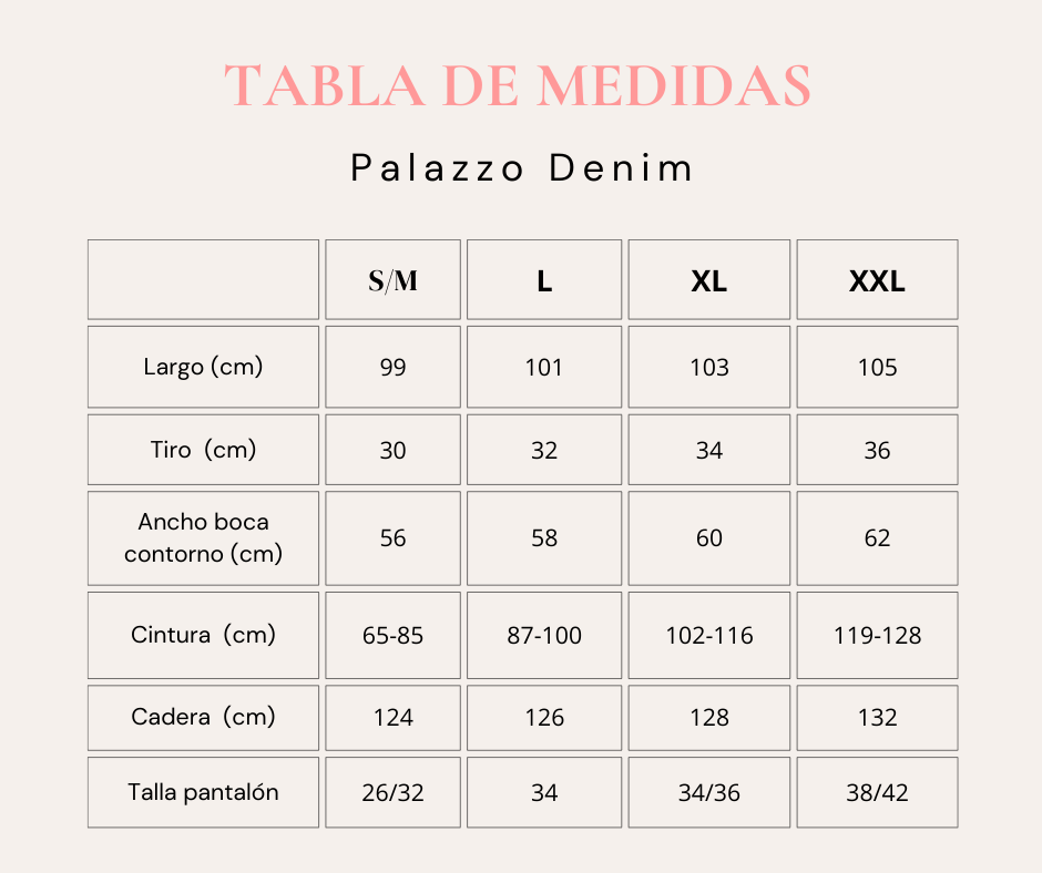 Palazzo Denim Azulino