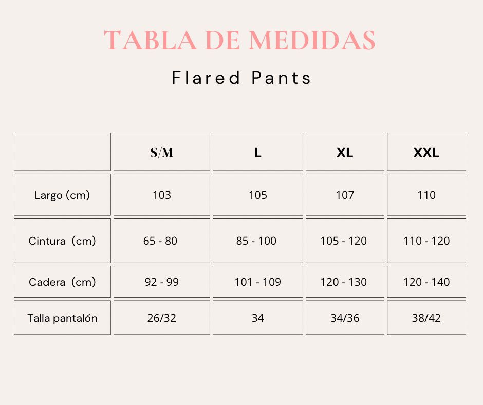 Flared pant Negro