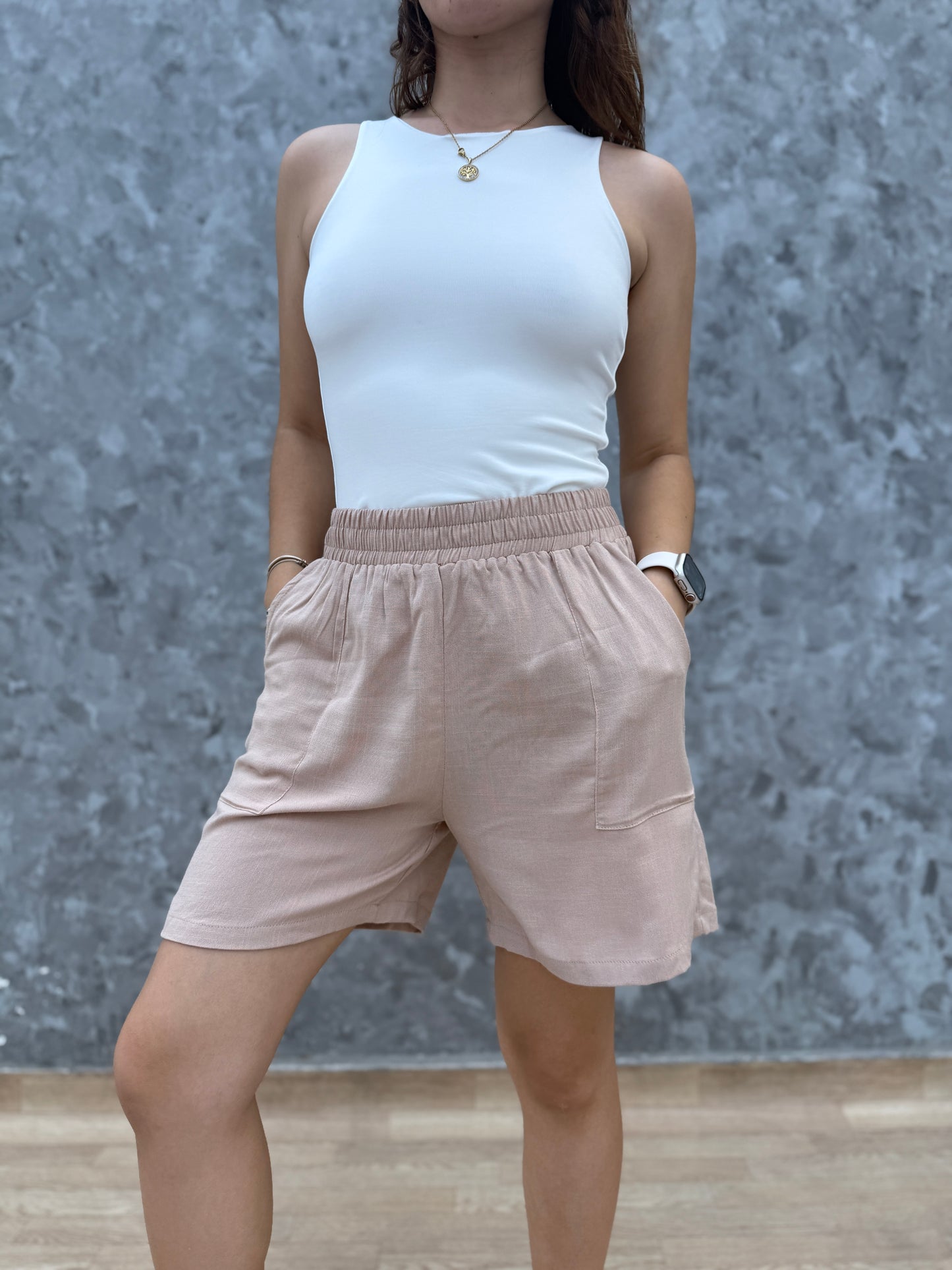 Short Lino Ipanema Beige