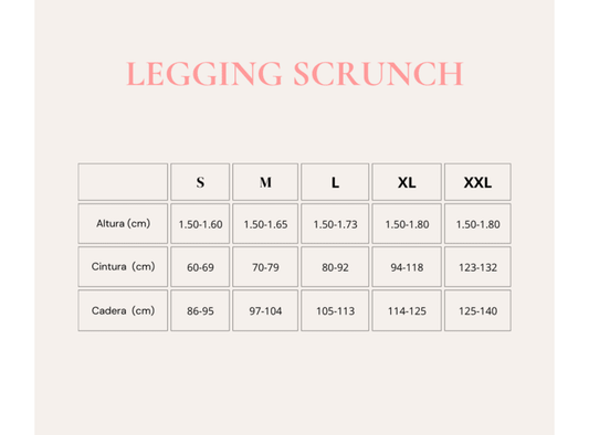 Legging scrunch Blanco